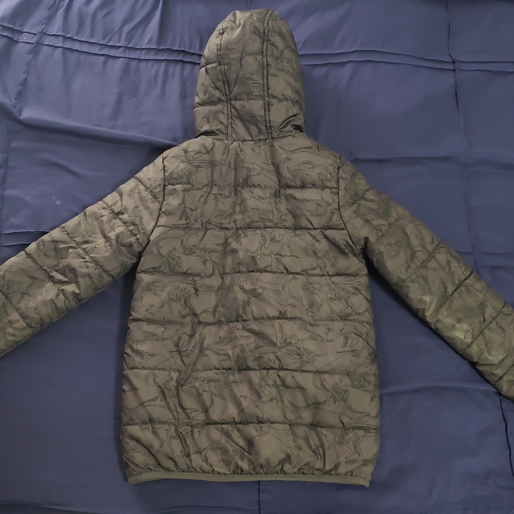 Carter's Black Patterned Puffer Jacket - Picture 2 of 5